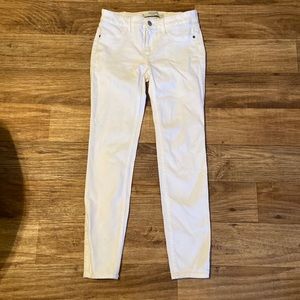 Abercrombie and Fitch white straight leg jeans